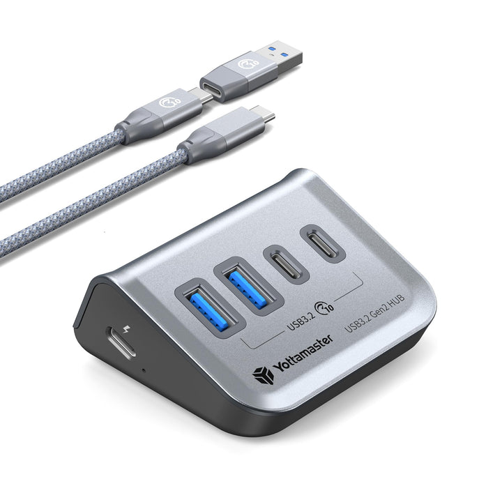 Yottamaster USB C Hub 10Gbps, 4-in-1 USB 3.2 Hub, 2 USB-A &amp; 2 USB-C Ports, USB C Verteiler mit 2-in-