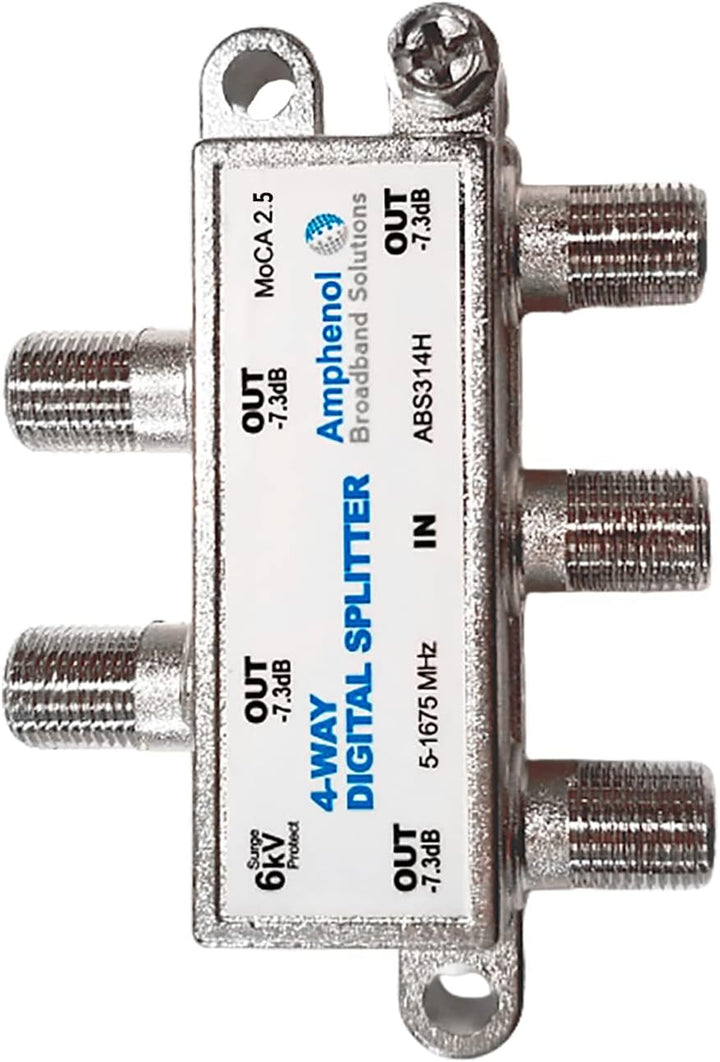 Amphenol 4-fach Digital Splitter MoCA 2.0 ABS314H 4 Way, 4 Way