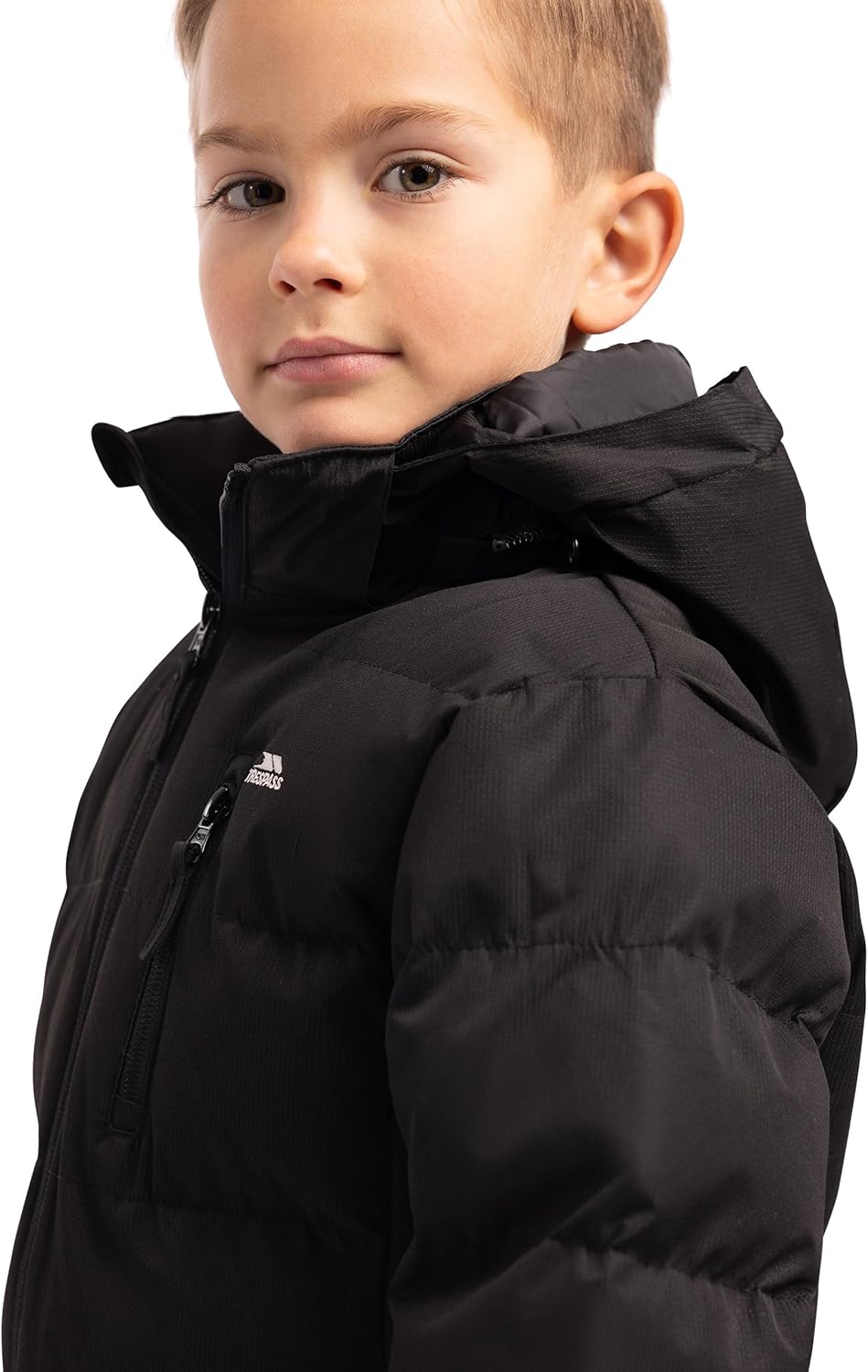 Trespass Herren Tuff-Male JKT Jacke 3-4 Jahre Schwarz, 3-4 Jahre Schwarz