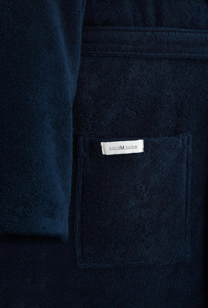 PandaHome Bademantel Damen und Herren aus 100% Baumwolle, Morgenmantel Frottee Kuschel, Saunamantel