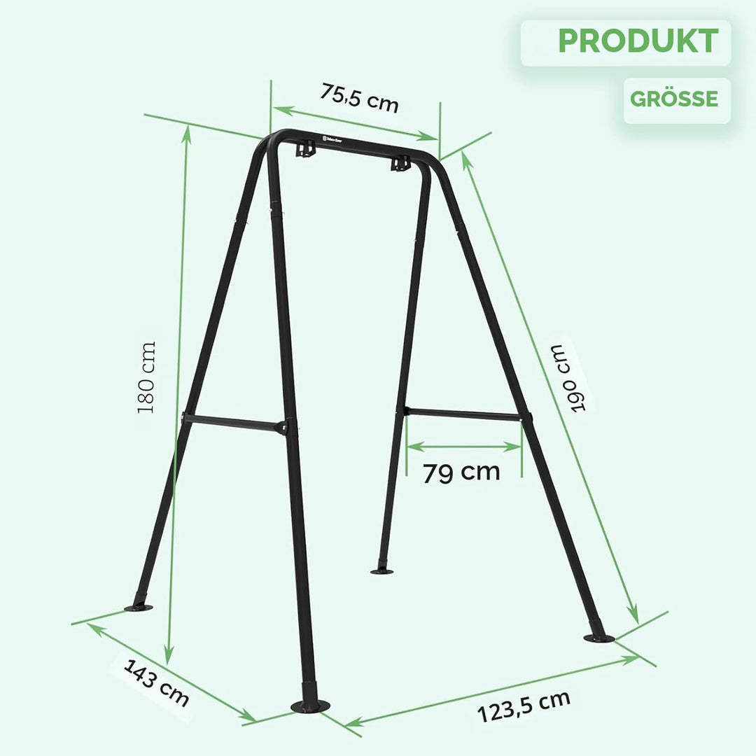 Hängemattengestell, Hängesessel Gestell, Max Belastung 150 kg, Hängematte Gestell, für den Innen- Od