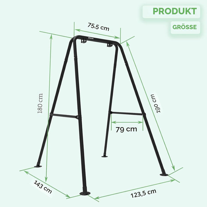 Hängemattengestell, Hängesessel Gestell, Max Belastung 150 kg, Hängematte Gestell, für den Innen- Od