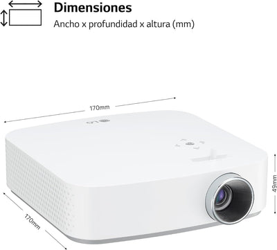 LG Beamer PF50KS bis 254 cm (100 Zoll) Cinebeam Full HD LED Projektor (600 Lumen, USB Type-C, WebOS)