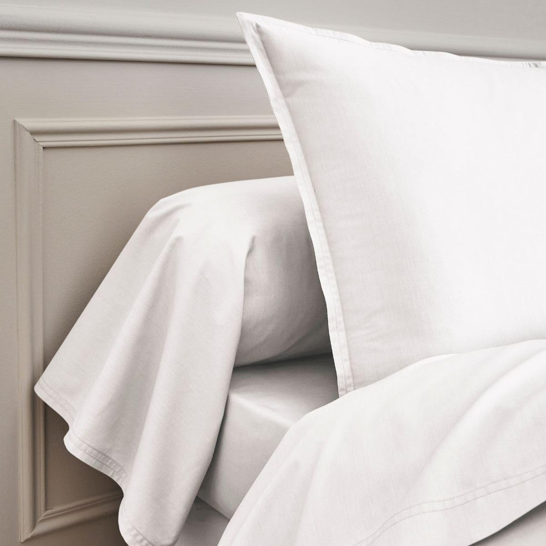 Essix Royal Line Spannbettlaken, Perkal-Baumwolle, weiss, 160 x 200 cm 160 x 200 cm Weiss, 160 x 200