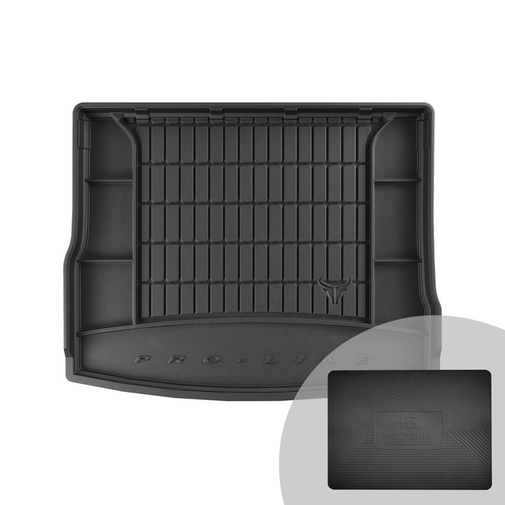 FROGUM ProLine 3D Gummimatte Exklusive Auto Kofferraummatte Kofferraumwanne für Volkswagen Tiguan II