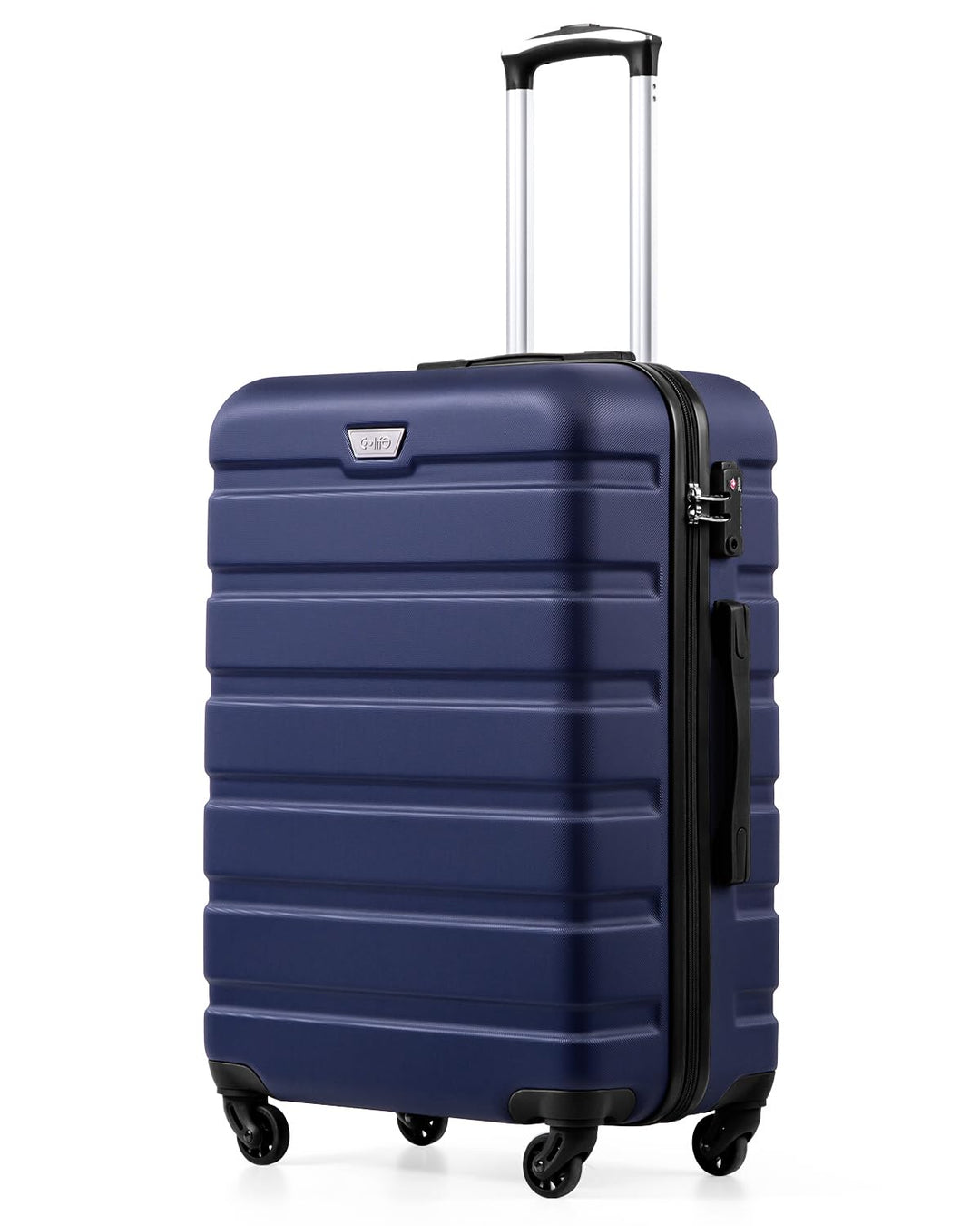 COOLIFE Koffer Gross 77cm XL, PC+ABS, Rollkoffer mit 360° Spinner Räder | TSA Zahlenschloss, Leicht