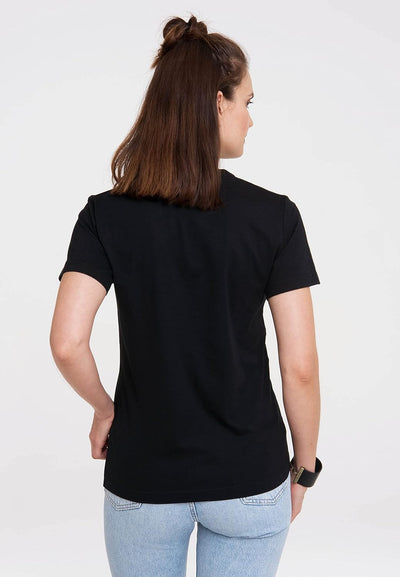 Logoshirt T-Shirt Krieg der Sterne - Logo - Star Wars Schriftzug - Rundhals Shirt schwarz - Lizenzie