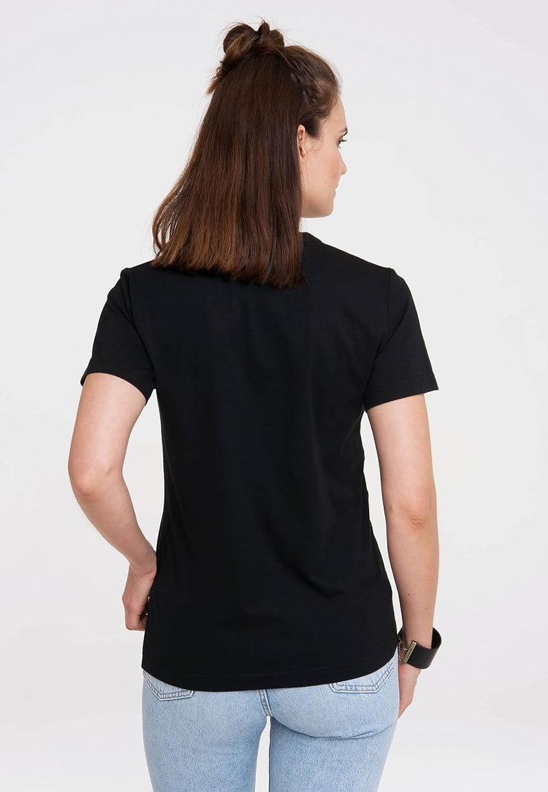 Logoshirt T-Shirt Krieg der Sterne - Logo - Star Wars Schriftzug - Rundhals Shirt schwarz - Lizenzie