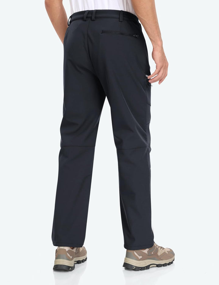 MoFiz Herren Wanderhose Warm Gefüttert Outdoorhose Wasserdicht Skihose Softshellhose Winddicht Arbei