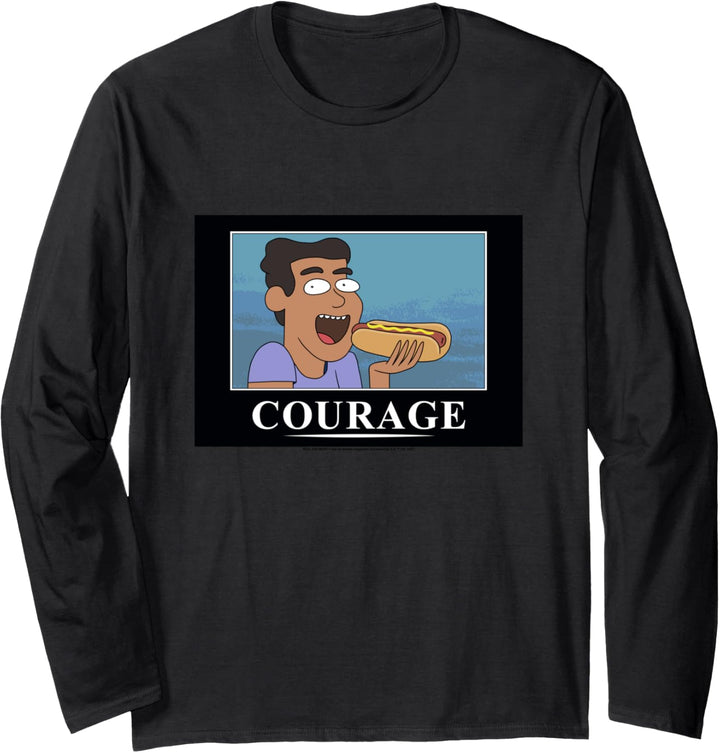 Rick and Morty Courage Poster Langarmshirt