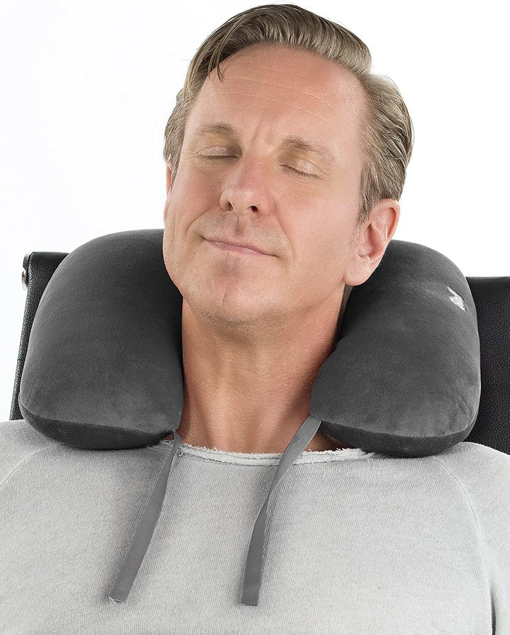 daydream 3 in 1 Nackenkissen mit Mikroperlen - Nackenhörnchen, Reisekissen und Nackenrolle in einem