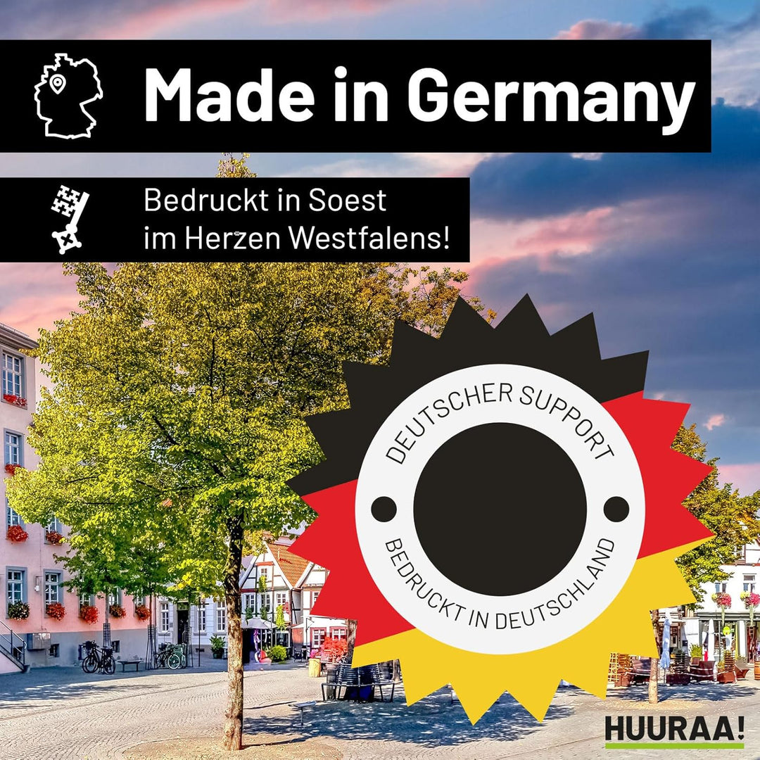 HUURAA! Herren Polo Shirt Bester Papa Herz Bio Baumwolle Fairtrade Oberteil Grösse S-3XL mit Motiv f