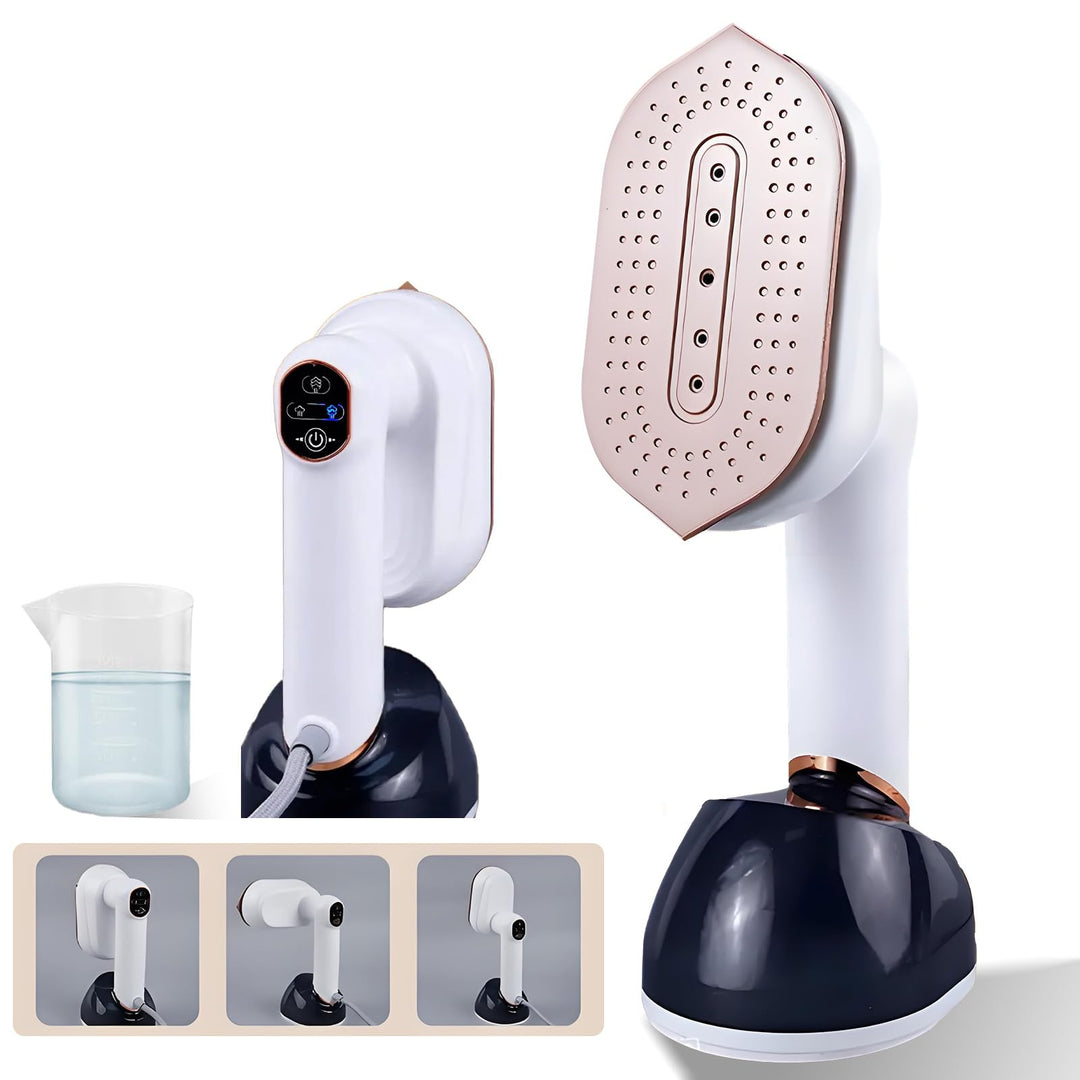 Clothes Steamer Dampfglätter 1200W, Tragbarer Dampfbürste, Metall Dampfplatte, Reise Dampfbügler mit