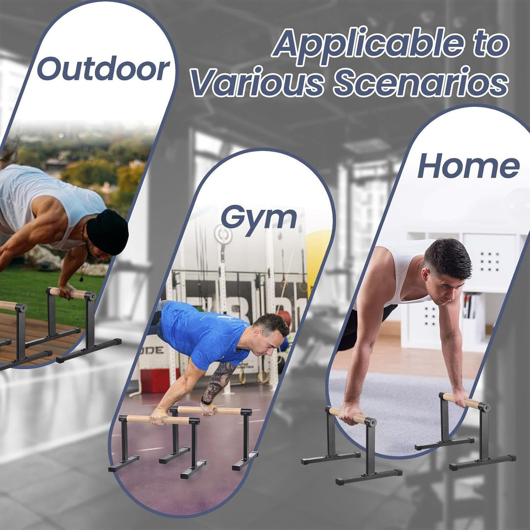 Parallettes, Parallettes Calisthenics, Holz Rutschfeste Liegestützgriffe, Calisthenics Griffe Für Ha