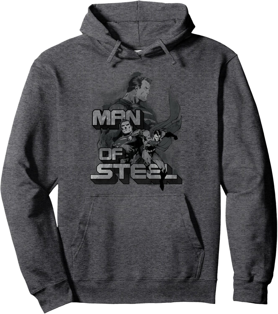 Superman Steel Poses Pullover Hoodie