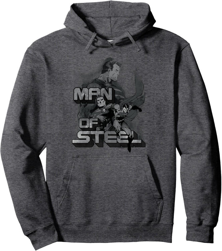 Superman Steel Poses Pullover Hoodie