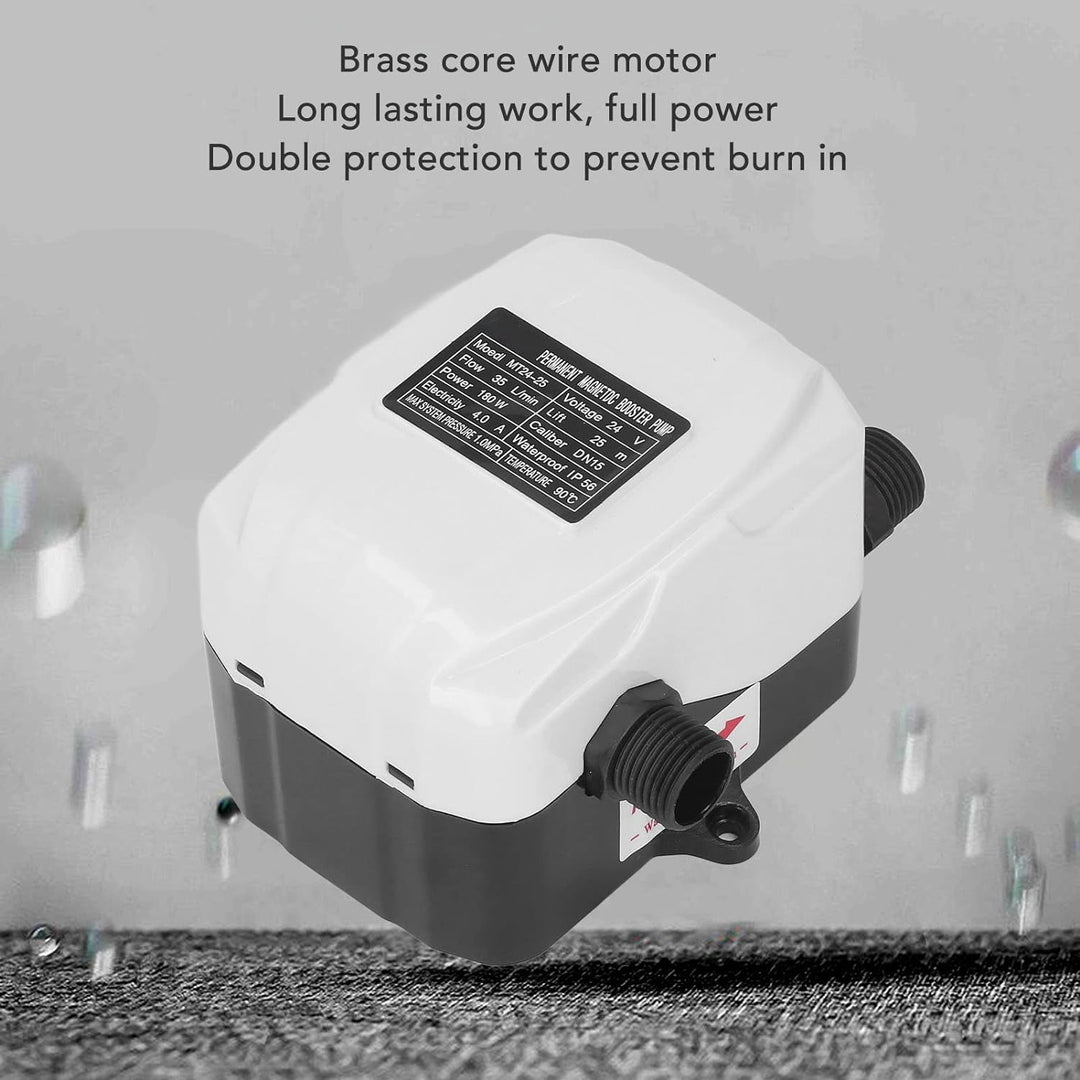 180W Druckerhöhungspumpe ABS Hauswasserdruckerhöhungspumpe für Küchenspüle Dusche DC24V EU-Stecker A