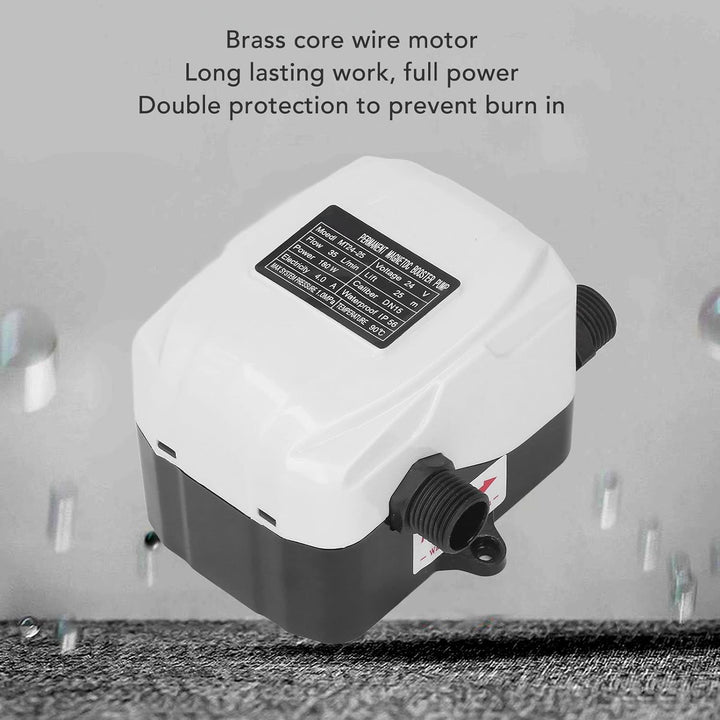 180W Druckerhöhungspumpe ABS Hauswasserdruckerhöhungspumpe für Küchenspüle Dusche DC24V EU-Stecker A