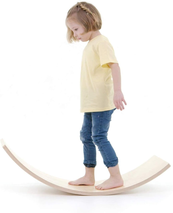 FLIXI Balance Board für Kinder, Erwachsene, Therapeuten aus Holz