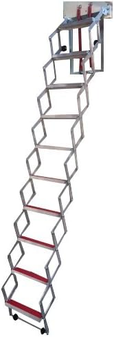 BPS Ziehharmonika-Loftleiter – einfache Montage (3.05m (10')) 10 ft, 10 ft