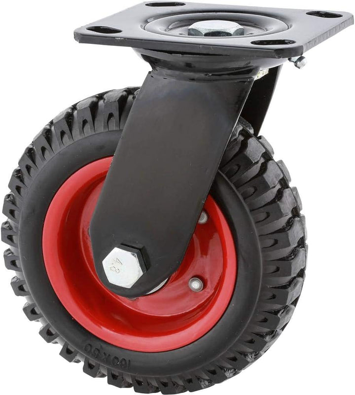 steelex d2578 fixiert Heavy Duty Industrie Rad, 6–1/4-Zoll, schwarz, D2580 6-1/4" Drehgelenk Rad, 6-