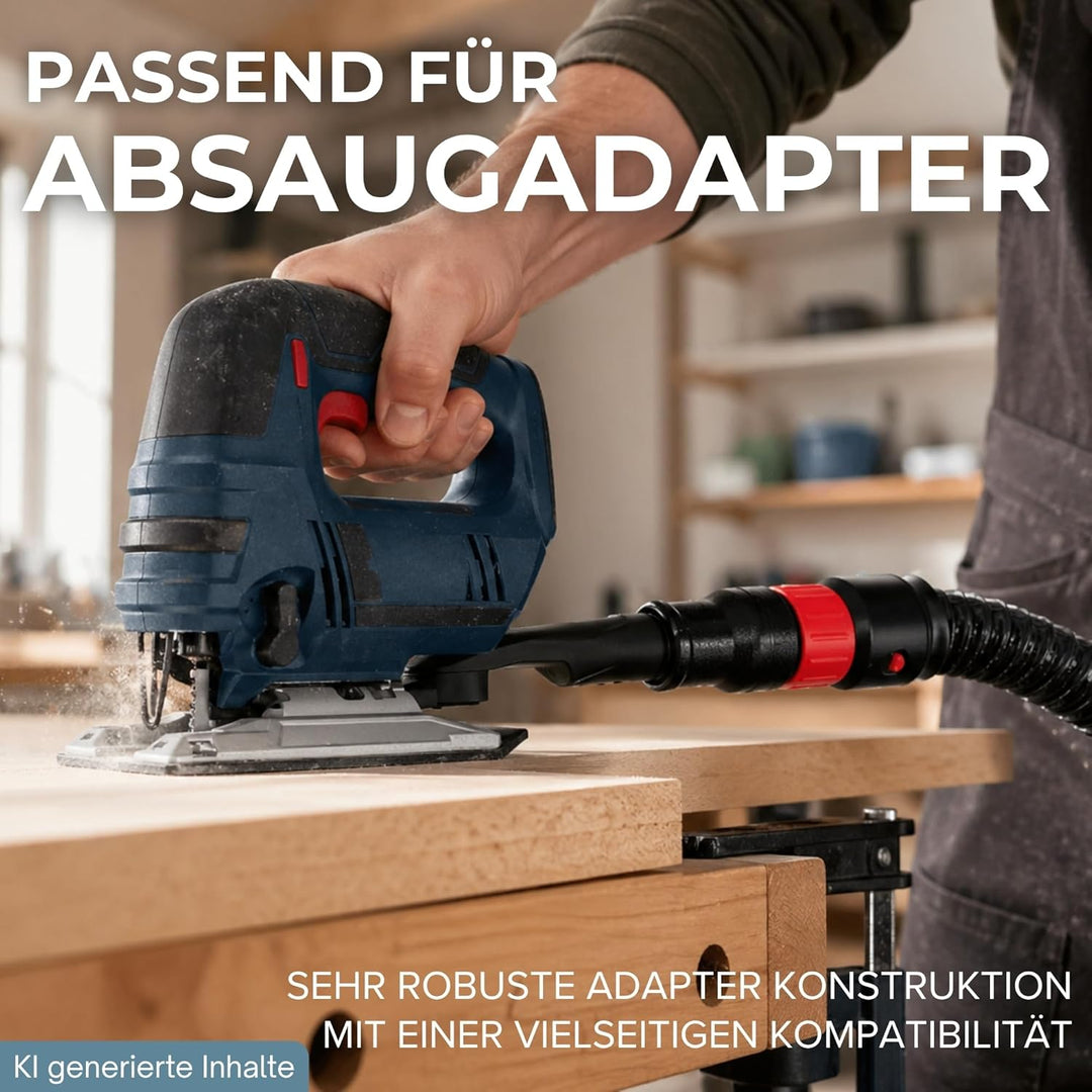 kompatibel mit Bosch Click and Clean Werkzeugmuffe Staubsauger Adapter für Schlauch Professional Uni