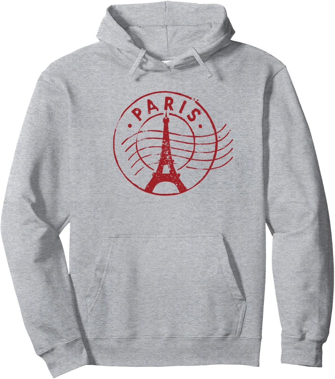 Briefmarke Paris Frankreich Pullover Hoodie