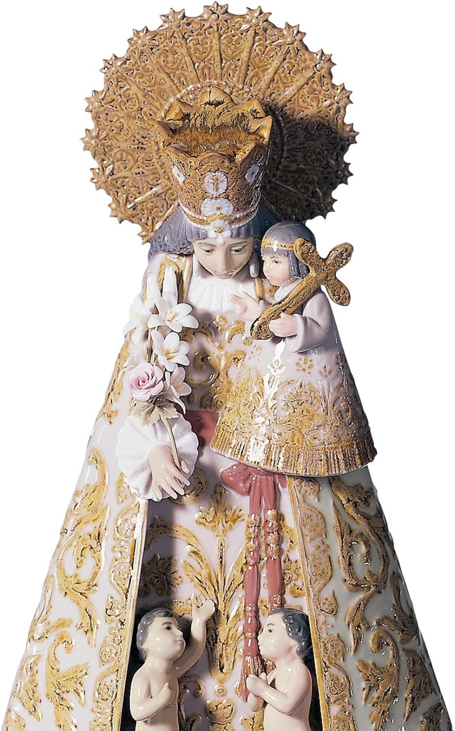 LLADRÓ Valencianische Madonnen-Figur. Nummerierte Auflage. Unsere Dame Der Verlassenen. Porzellan.