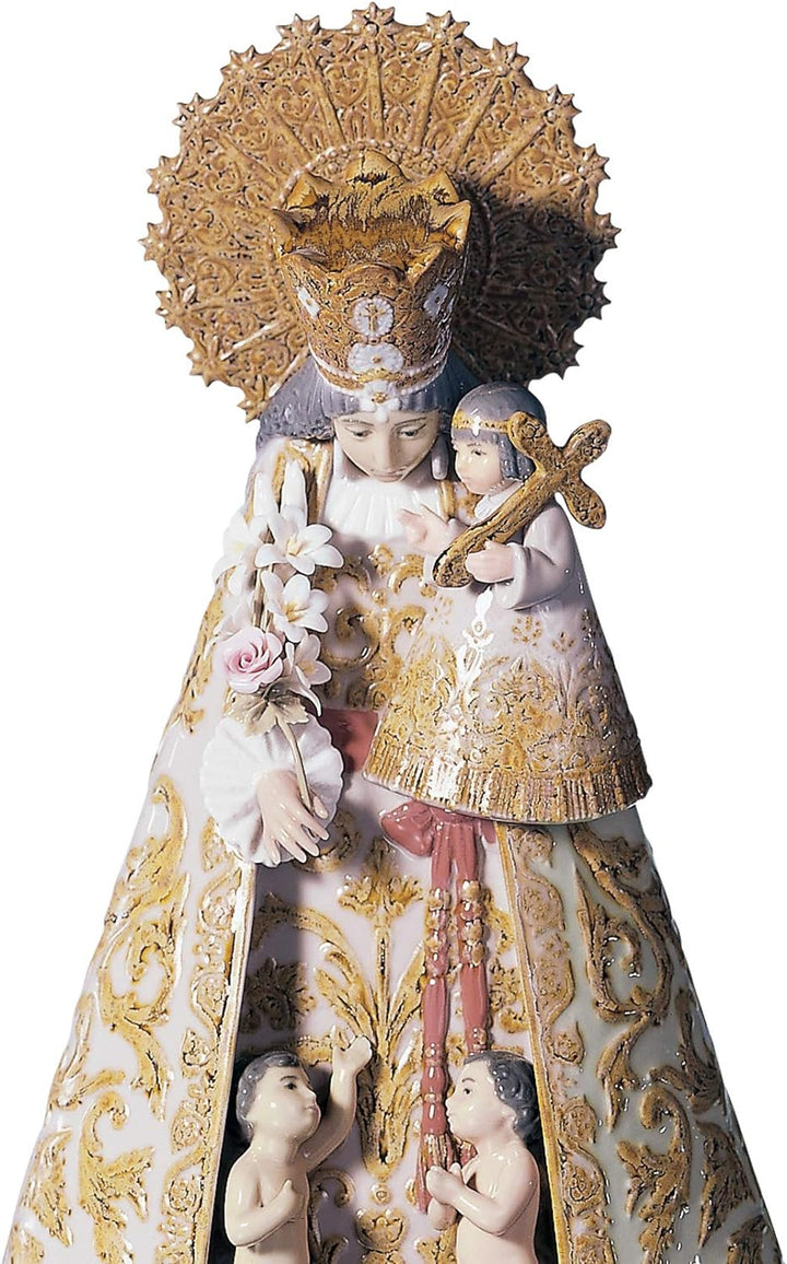 LLADRÓ Valencianische Madonnen-Figur. Nummerierte Auflage. Unsere Dame Der Verlassenen. Porzellan.