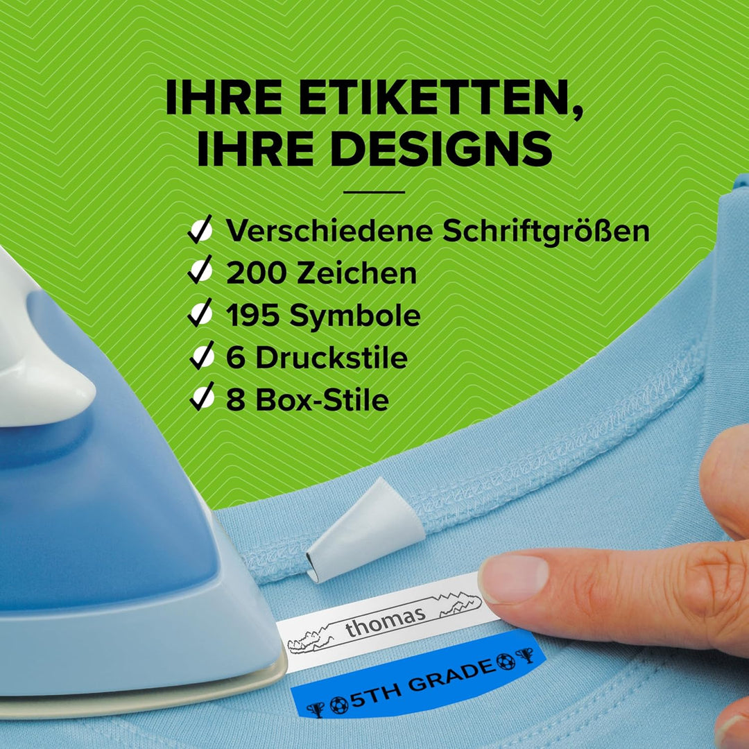 DYMO LetraTag LT-100H Beschriftungsgerät Handgerät | Tragbares Etikettiergerät mit ABC Tastatur | bl