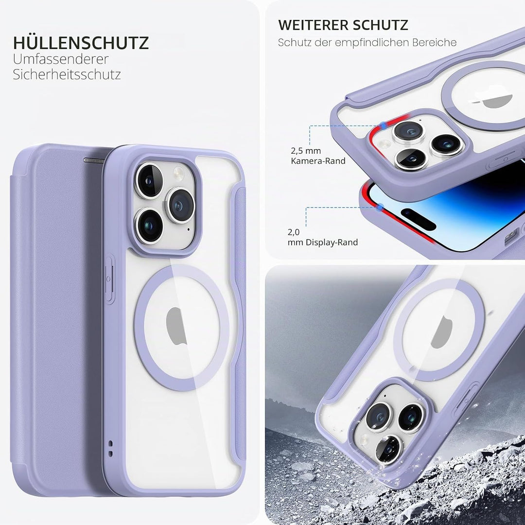 DUX DUCIS Hülle für iPhone 15 Pro Max Handyhülle Kompatibel mit MagSafe, Transparente Anti-Kratzer L