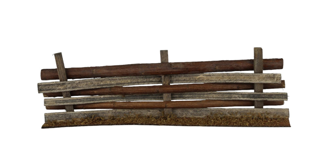 ZICOM Krippenzubehör Zaun 20cm Holz – Handgefertigter Miniatur-Holzzaun für Krippen