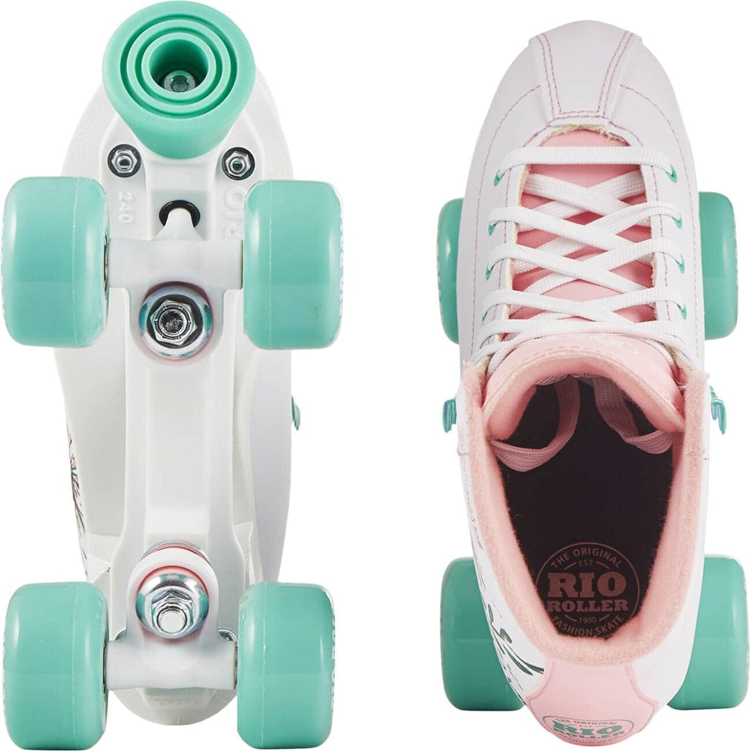 Rio Roller Artist Rollschuhe für Erwachsene, Unisex 40.5 Blume, 40.5 Blume