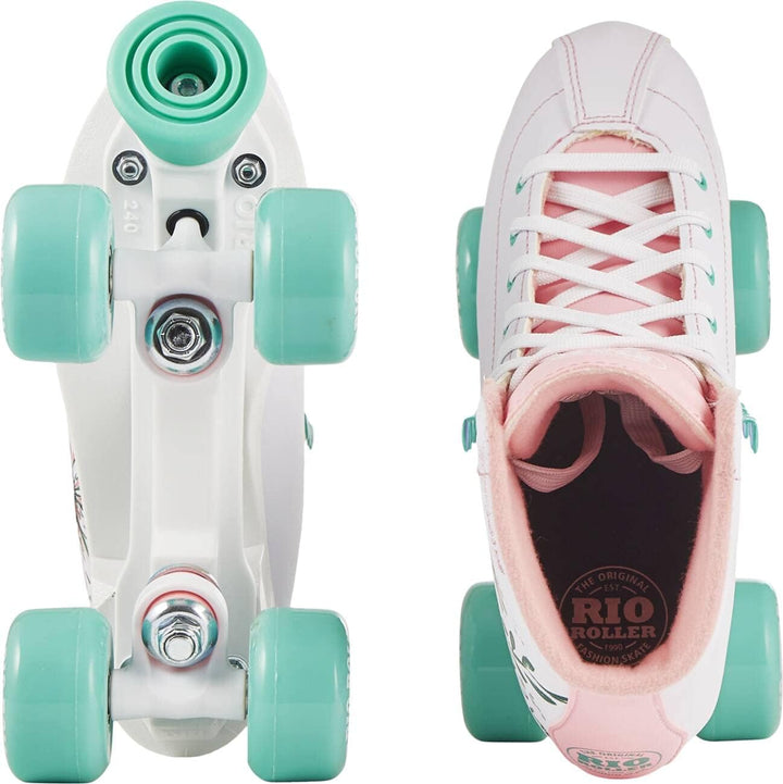 Rio Roller Artist Rollschuhe für Erwachsene, Unisex 40.5 Blume, 40.5 Blume