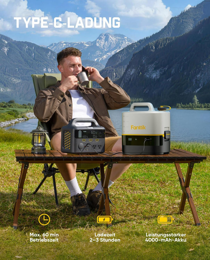 Fanttik NB10 Nano tragbarer Akku-Drucksprüher, 2,1-Gallonen-Tank, 72-98 PSI, HD-LED-Display, 4000mAh