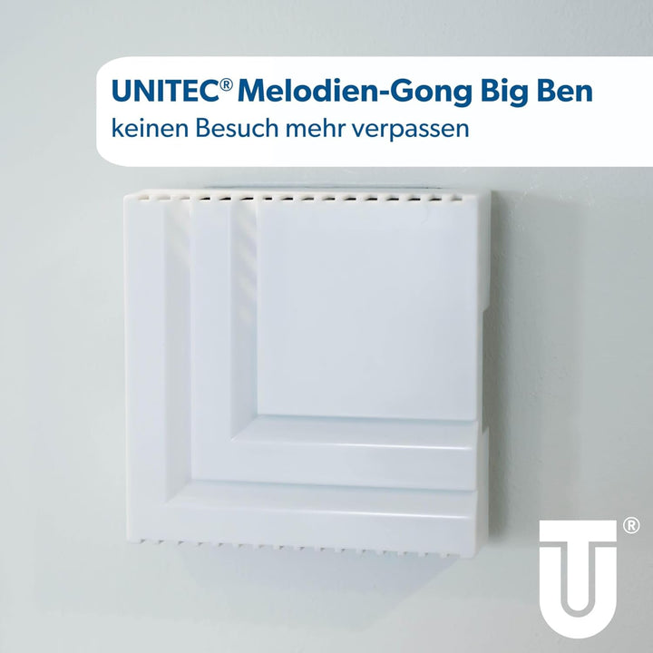 UNITEC Melodien-Gong Big Ben, elektronisch, Lautstärke: 78-85 dB, weiss