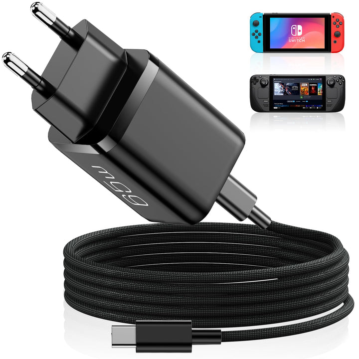 CloudValley 65-W-AC-Ladegerät für Nintendo Switch 2, unterstützt TV-Modus, mit Stecker und 1,52 m la