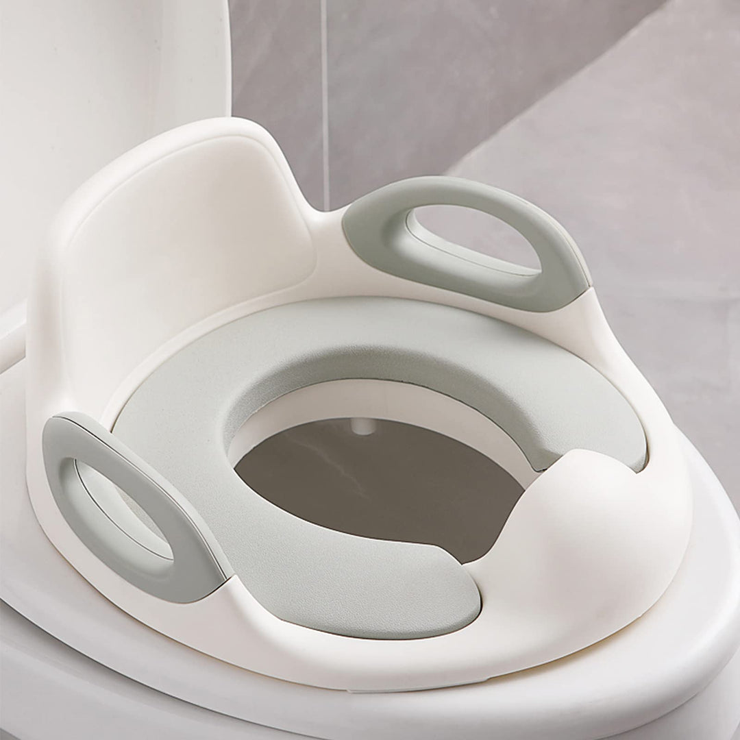 Kinder Toilettensitz WC-Sitz für Junge und Mädchen Kindertoilettensitz für Kissengriff und Rückenleh