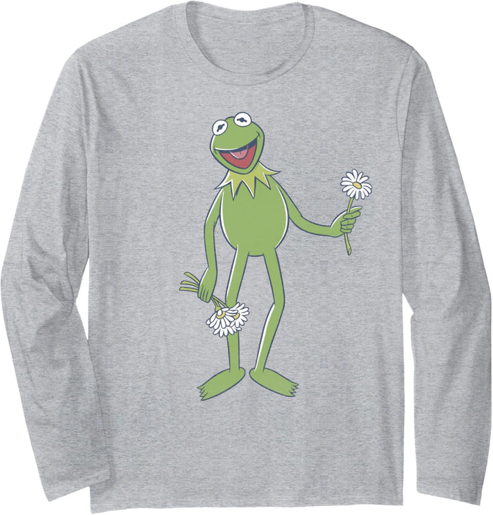 Disney The Muppets Kermit The Frog Portrait Langarmshirt