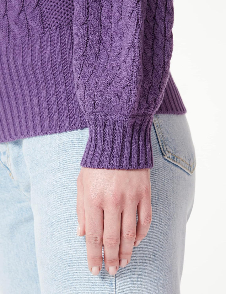 ICHI Damen Pullover, 193622/Loganberry