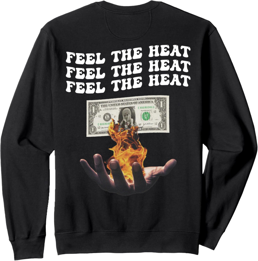Feel the Heat Backprint - Sad Aesthetic Edgy Streetwear Sweatshirt