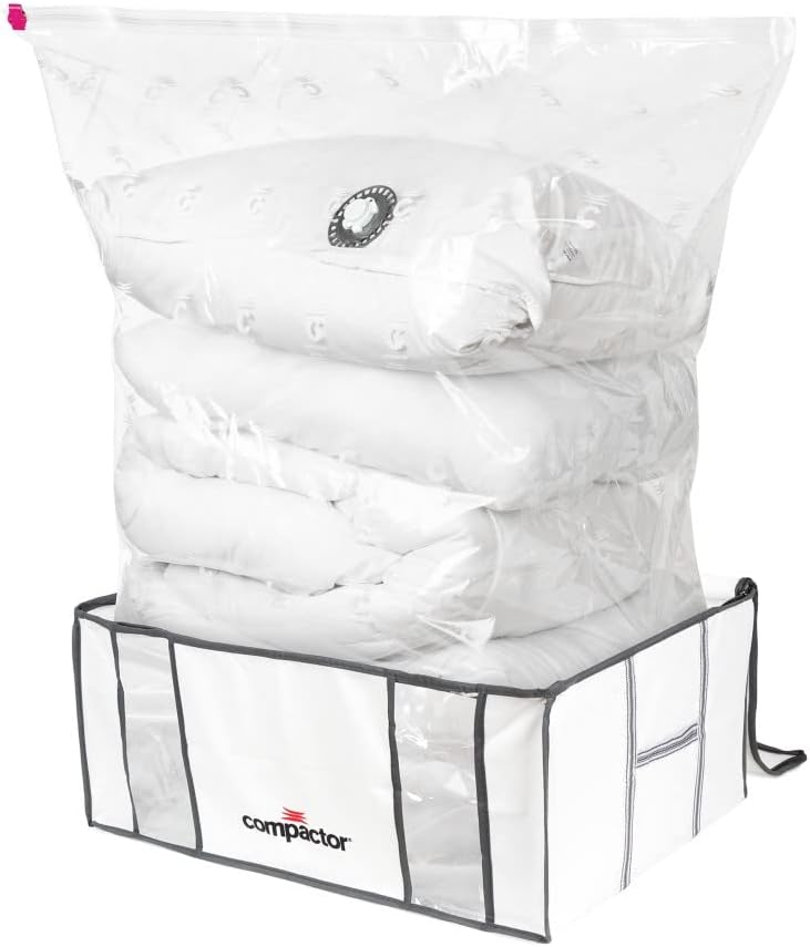 Compactor RAN7678 Set mi 4 Vakuum Aufbewahrungstasche, Weiss 2 Stück Assorted size, 2 Stück Assorted