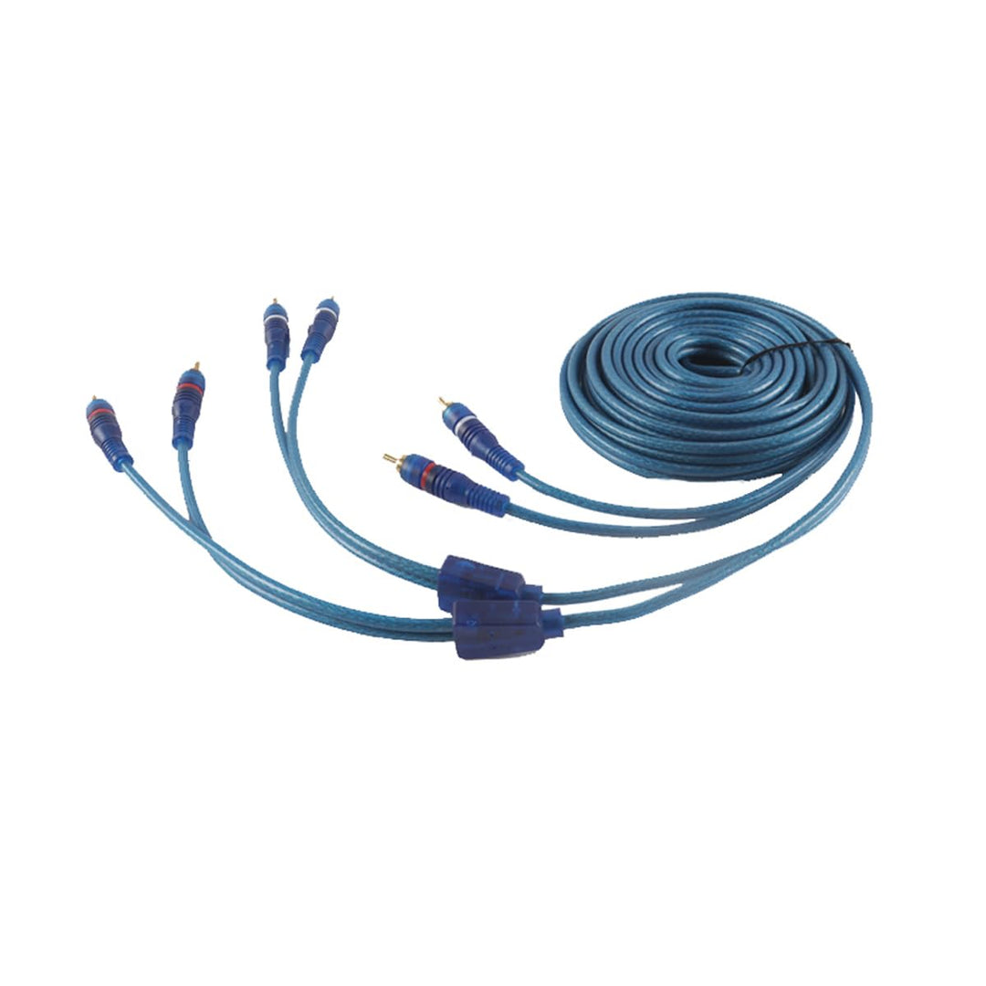 4-Kanal-Cinch-Auto-Audio-Verbindungskabel, 2-auf-4-Kanal-Y-Splitter-Adapter, Twisted-Pair-Kabel, OFC