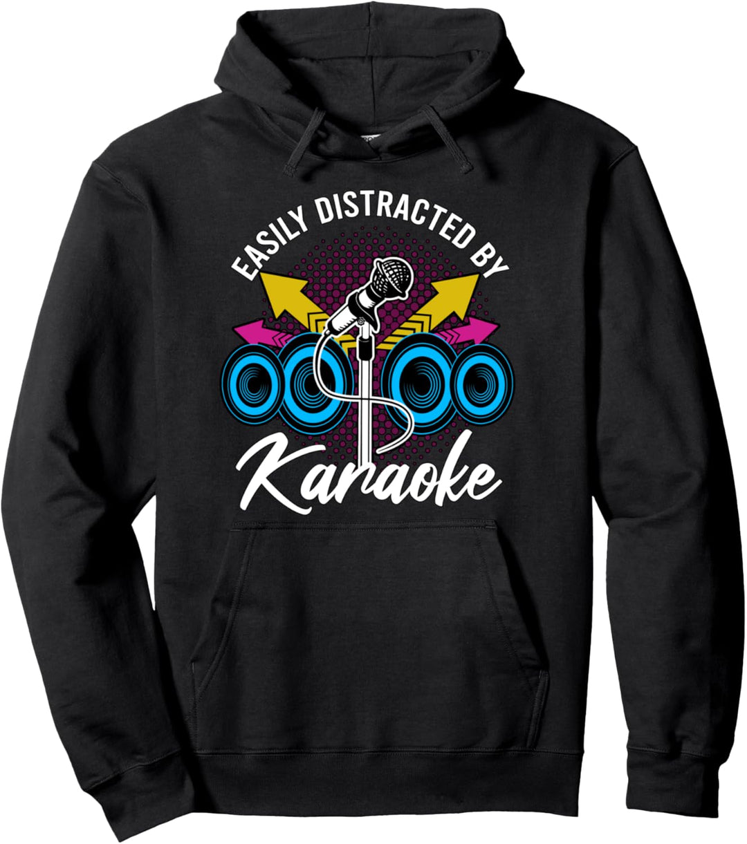 Leicht ablenkbar durch Karaoke singen Karaoke Sänger Karaoke Pullover Hoodie