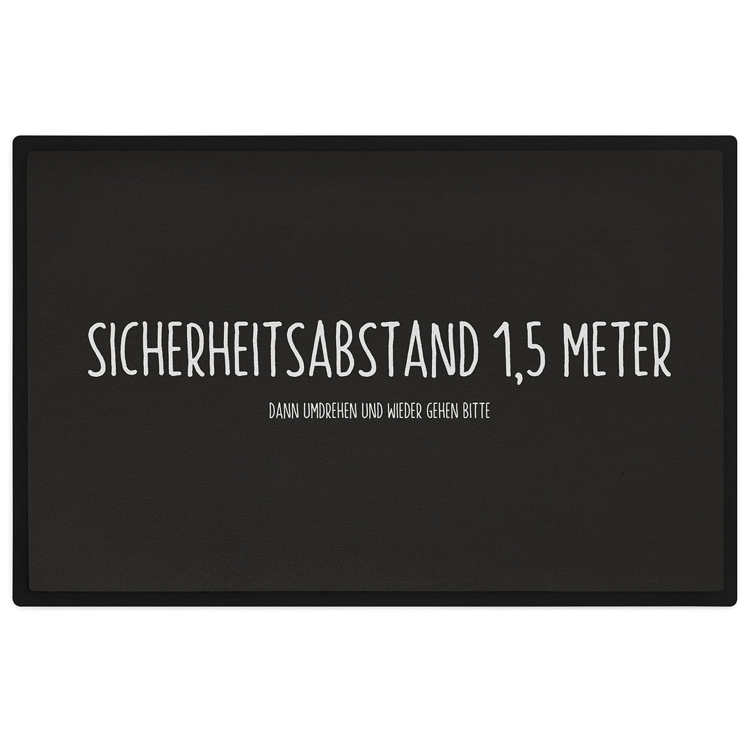 Trendation - Lustige Fussmatten Sicherheitsabstand Spruch Willkommen Humor