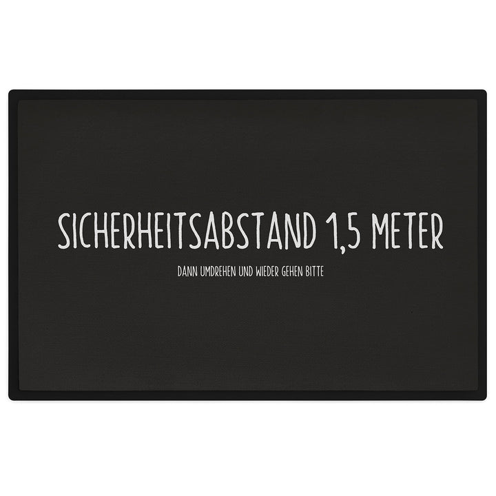 Trendation - Lustige Fussmatten Sicherheitsabstand Spruch Willkommen Humor