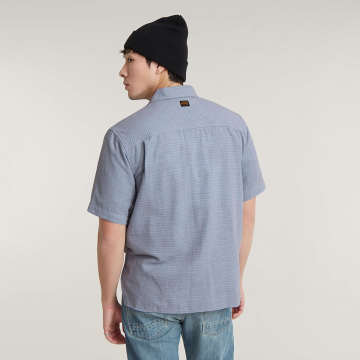 G-Star RAW Herren Workwear Resort s Shirt L Mehrfarben (Faze Blue Rainbow Stripe D24299-d533-g300),
