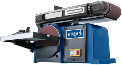 Scheppach Band-Tellerschleifer BTS900 mit Zubehör | Schleifmaschine mit 370W | 230V | 2850 min-1 | S