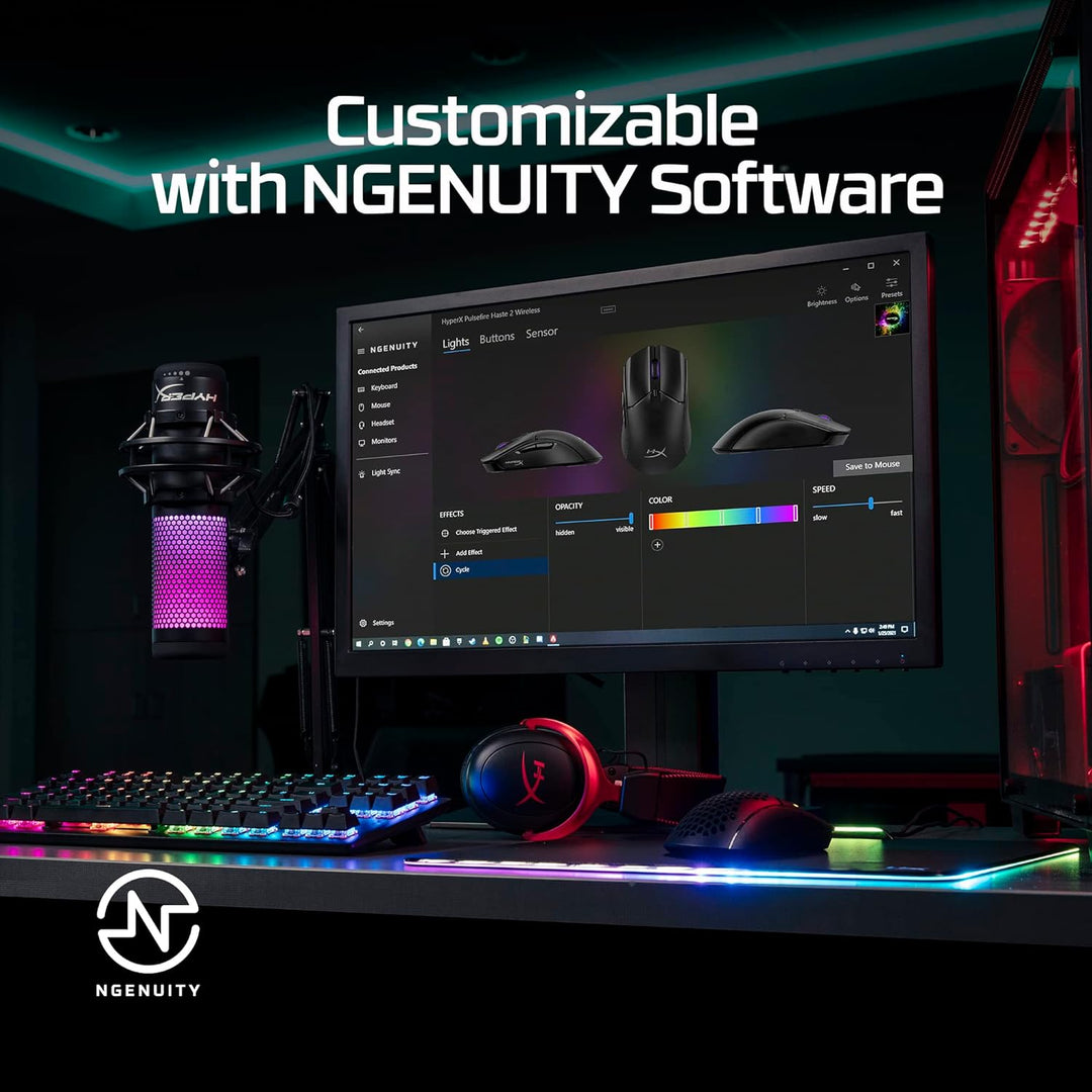 HyperX Pulsefire Haste 2 Kabellose Gaming - Maus für PC