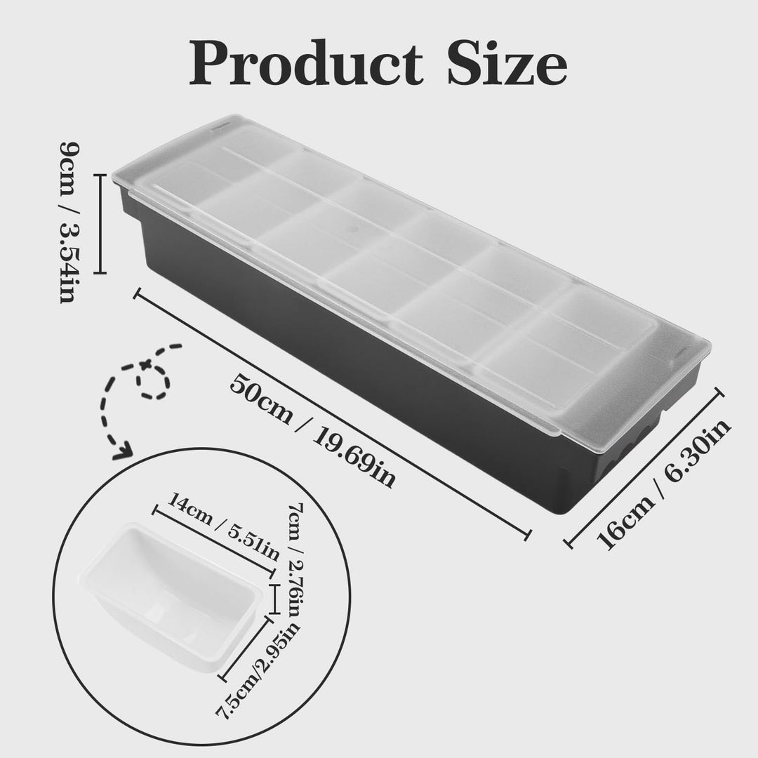 Obst Container Box Eis Party Servier Bar Eisgekühlter Gewürzspender mit Transparentem Deckel, Würzmi